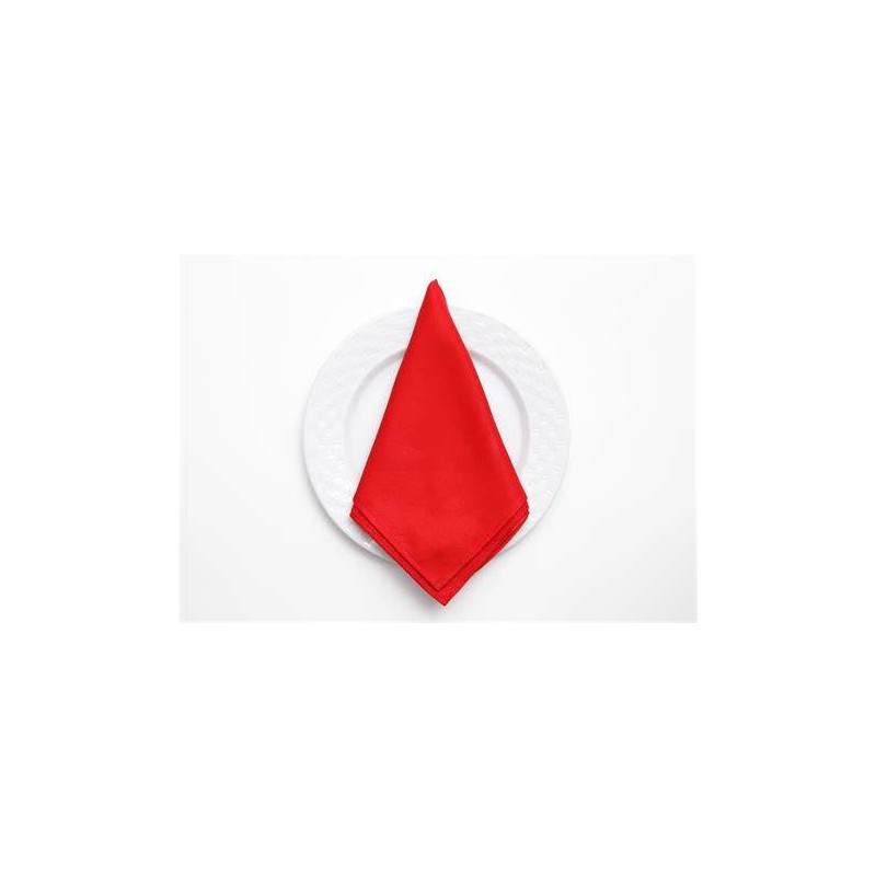 SERVILLETA DE TELA ROJA